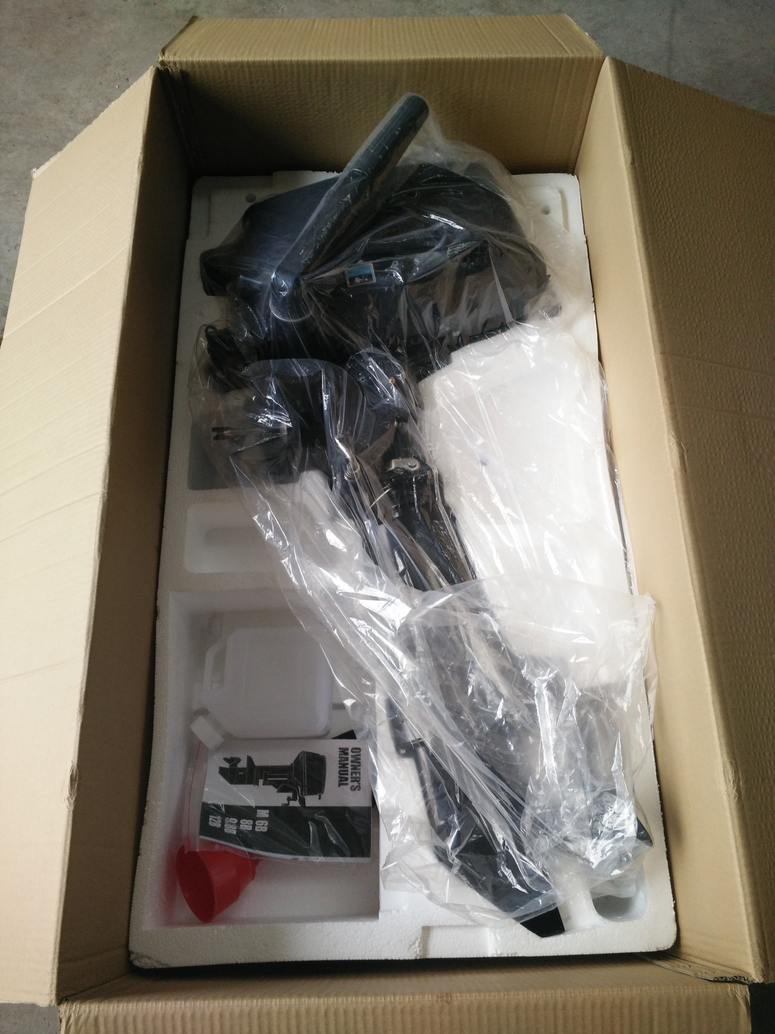 2 Stroke Water Cooling Outboard Engine, Boat Gasoline Motor, 6hp Boat Propulsion